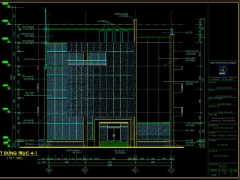 Bản vẽ CAD Nhà Làm việc Chi Cục Thuế 3 tầng 20.4x28.2m [Kiến trúc]